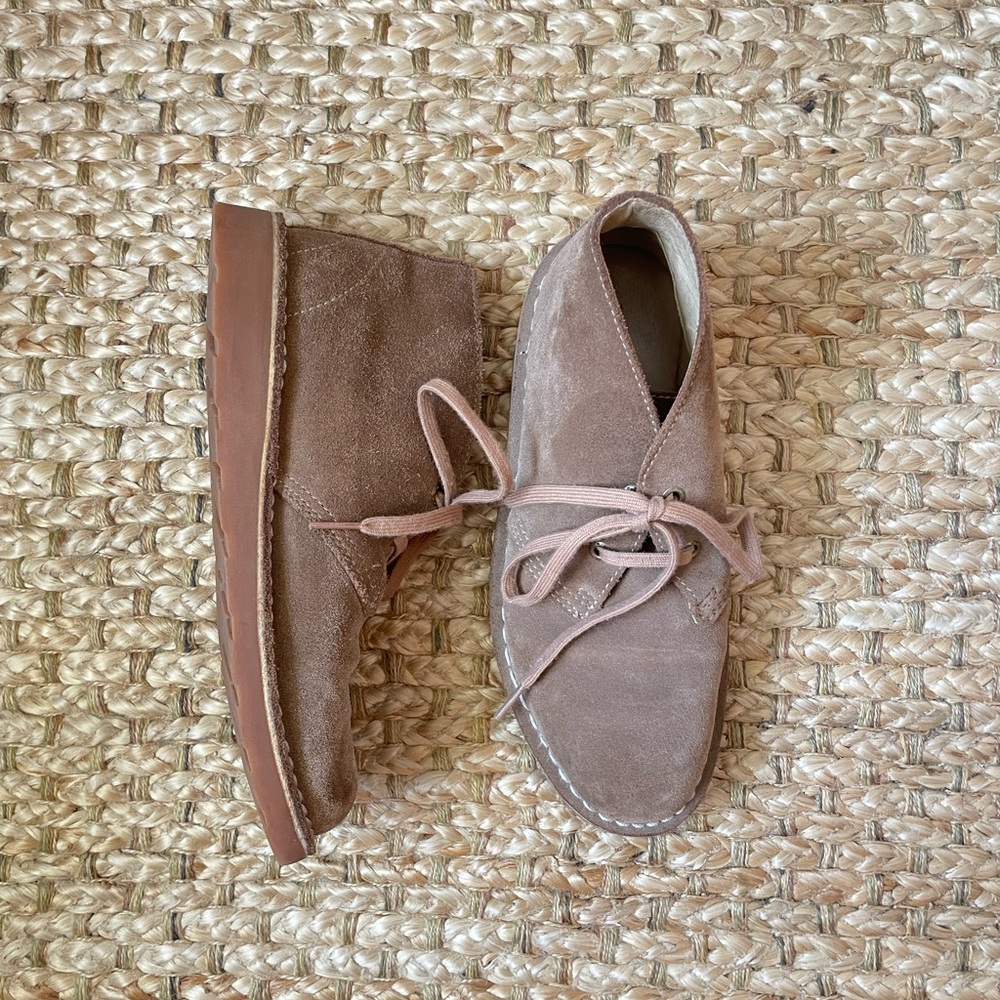 L.L. Bean Women's Ankle Boots in Taupe Suede